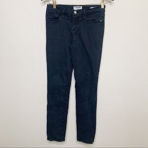 Frame Le Skinny De Jeanne Crop Black Jeans